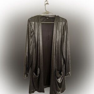 80’s disco Party jacket, sequin print, Braun Style